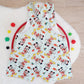 CHRISTMAS MOUSE Overalls, Baby / Toddler Overalls, Short Leg Romper, Size 2