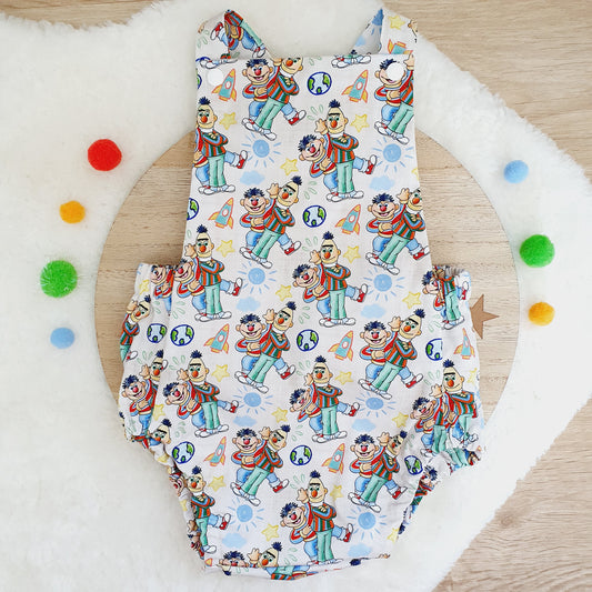 SESAME STREET print Baby Romper, Size 1