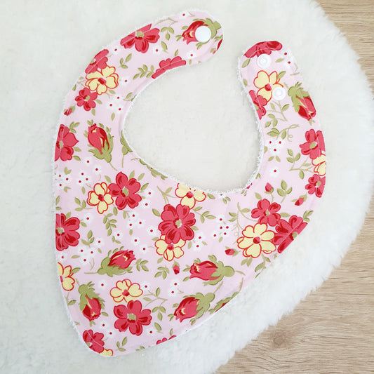 Bandana Dribble Bib, Handmade Baby Bib, Cotton / Bamboo, Ultra Absorbent