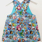 TOY STORY print Baby / Toddler Overalls, Short Leg Romper, Size 1