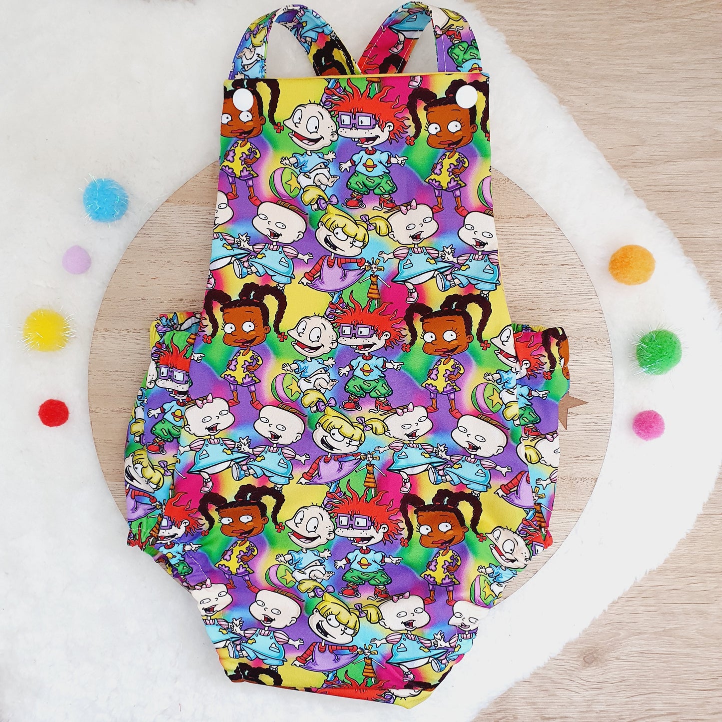 RUGRATS print Baby Romper, Size 1