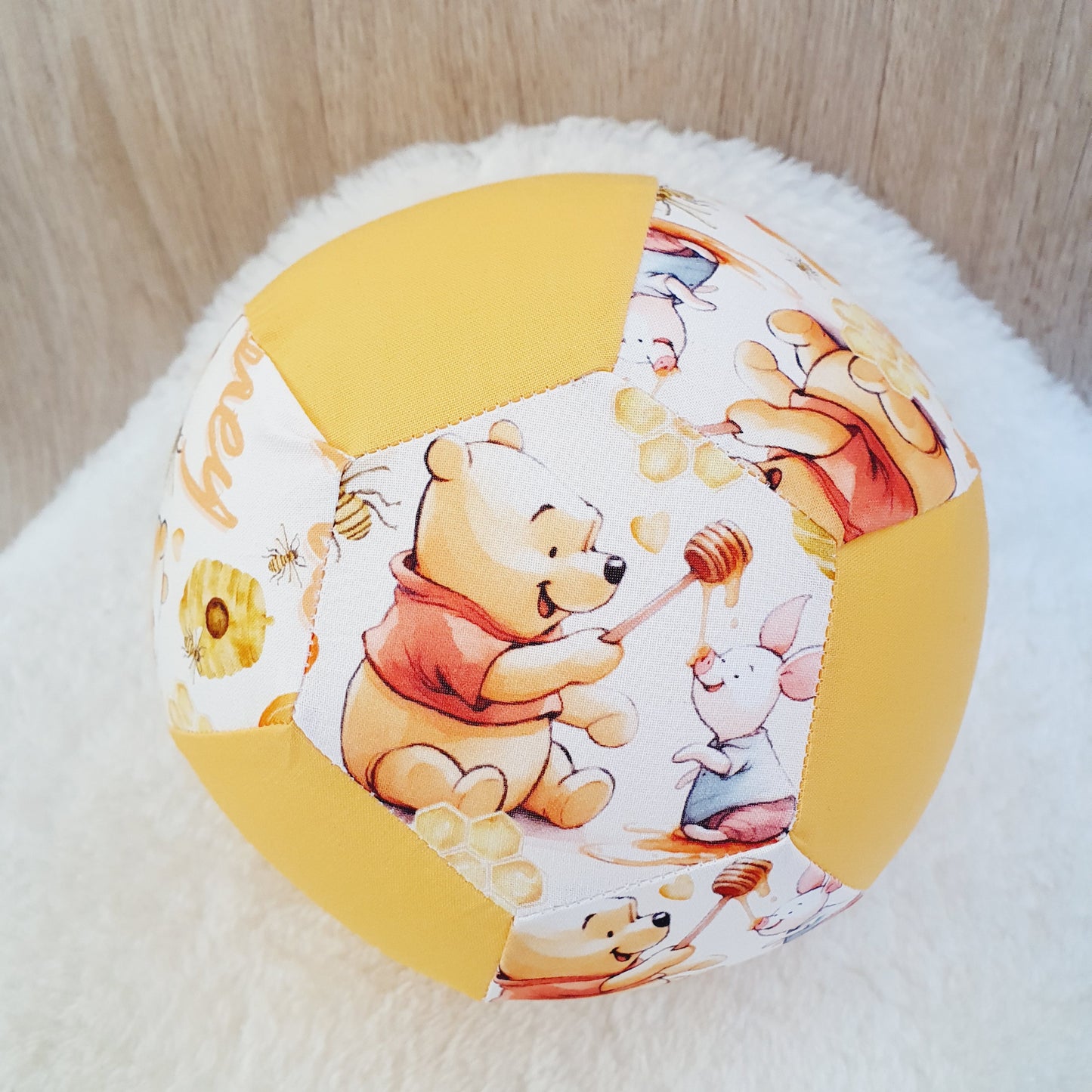 Balloon Ball Cover - Balloon Balls -  Handmade Fabric Balloon Cover - POOH print