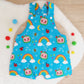 COCOMELON print Overalls, Baby Overalls, Short Leg Romper, Size 1