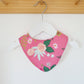 Bandana Dribble Bib, Handmade Baby Bib, Cotton / Bamboo, Ultra Absorbent