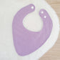 CHAMBRAY PURPLE Bandana Dribble Bib, Handmade Baby Bib, Cotton / Bamboo, Ultra Absorbent