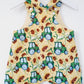 TRACTOR Baby / Toddler Overalls, Short Leg Romper, Size 1