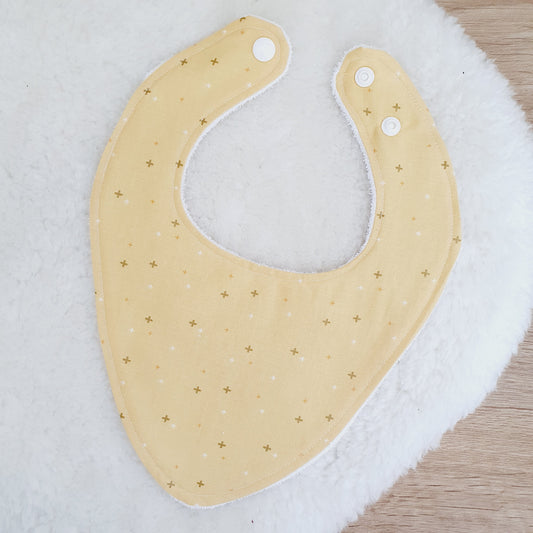 Bandana Dribble Bib, Handmade Baby Bib, Cotton / Bamboo, Ultra Absorbent