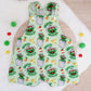 GROUCH print Overalls, Baby Overalls, Short Leg Romper, Size 1