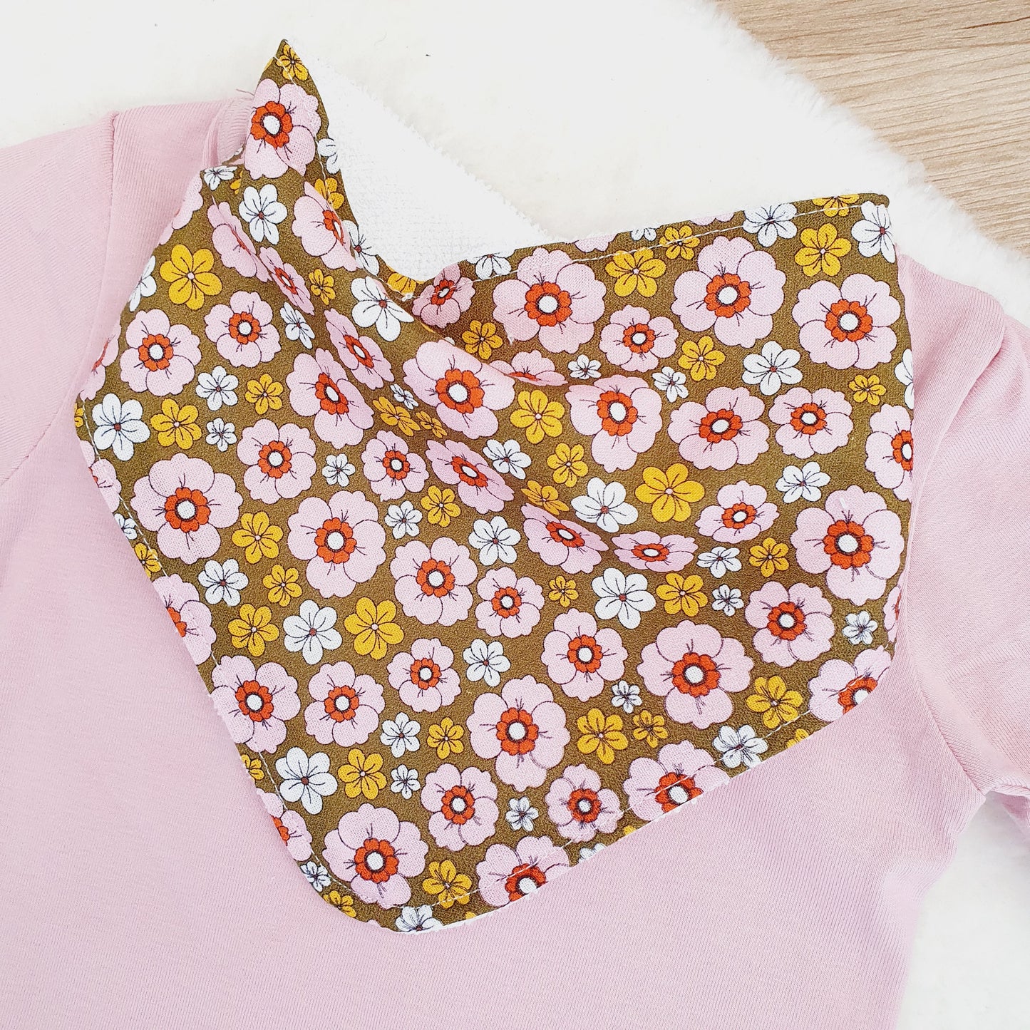 Groovy Bandana Dribble Bib - Bamboo Backed Ultra Absorbent Bib