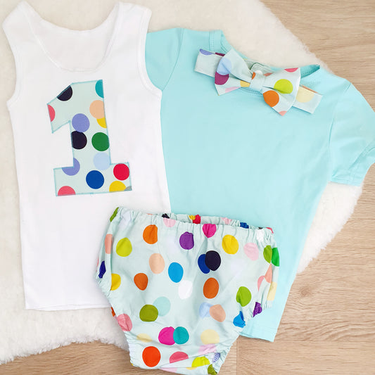 *SALE* DOTTY Boys 1st Birthday Outfit, Size 1