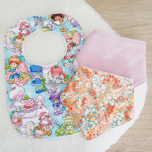 *SALE* 3 x Set of Baby Bibs - Bamboo Backed Ultra Absorbent Bib