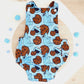 COOKIE print Baby Romper, Size 1