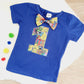 Boys 1st Birthday Short Sleeve T-Shirt / Top, Size 1-2, Sesame Street print