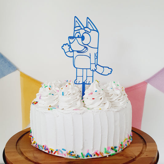 Blue Dog Cake Topper