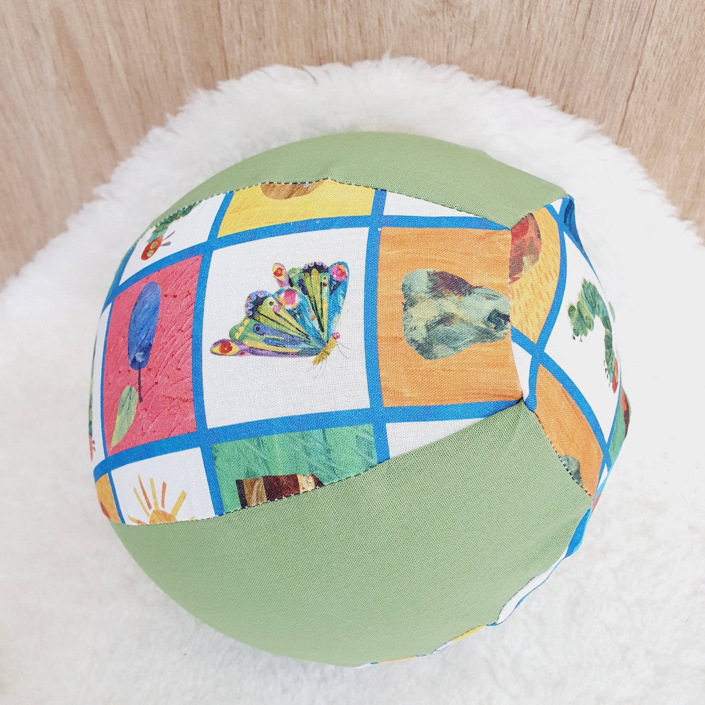 Balloon Ball Cover - Balloon Balls -  Handmade Fabric Balloon Cover - CATERPILLAR print