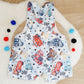 CARS print Overalls, Baby Overalls, Short Leg Romper, Size 1