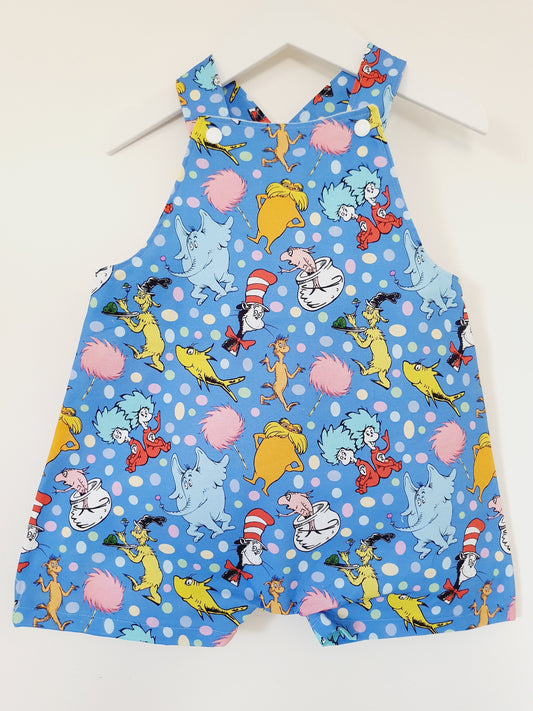 Overalls, Baby / Toddler Overalls, Short Leg Romper, Size 2