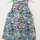 TOY STORY print Overalls, Baby / Toddler Overalls, Short Leg Romper, Size 2