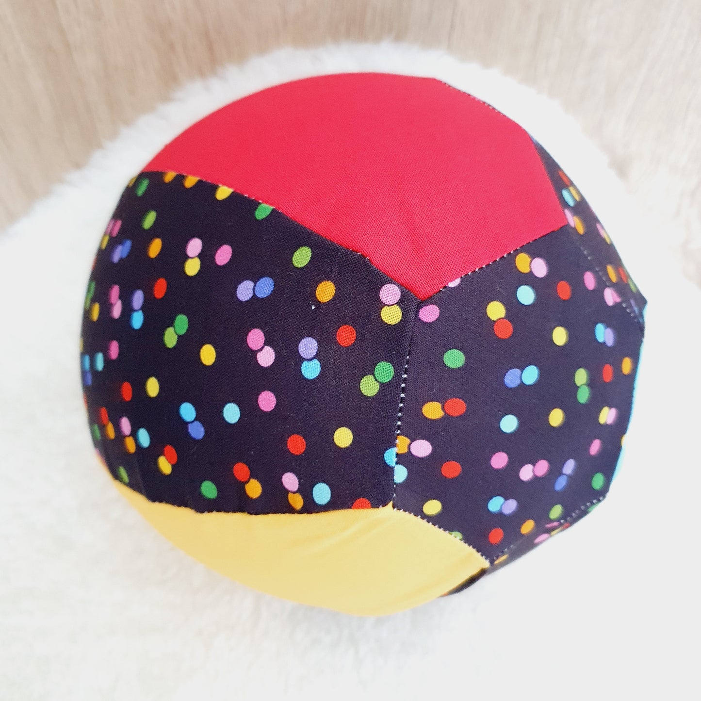 Balloon Ball Cover - Balloon Balls -  Handmade Fabric Balloon Cover - COLOURFUL DOTS
