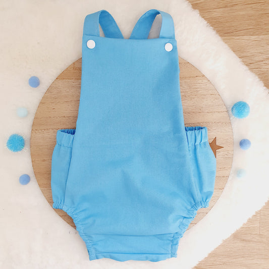 BON BLUE Baby Romper, Size 0