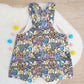 BANANAS print Overalls, Baby / Toddler Overalls, Short Leg Romper, Size 2