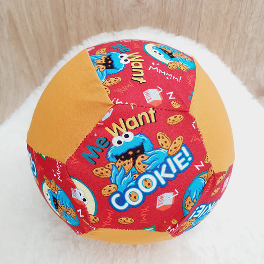 Balloon Ball Cover - Balloon Balls -  Handmade Fabric Balloon Cover - Cookie Monster print
