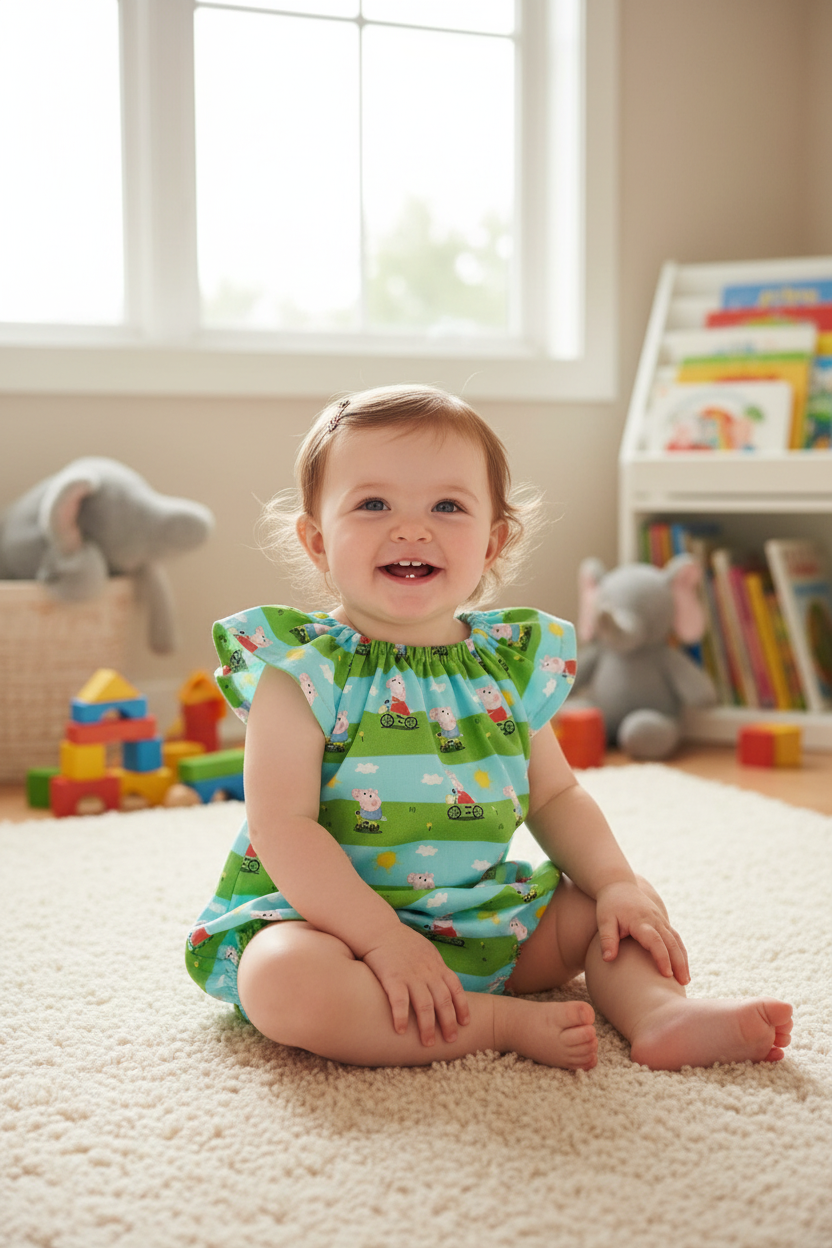 Baby Girl Playsuit, Size 0