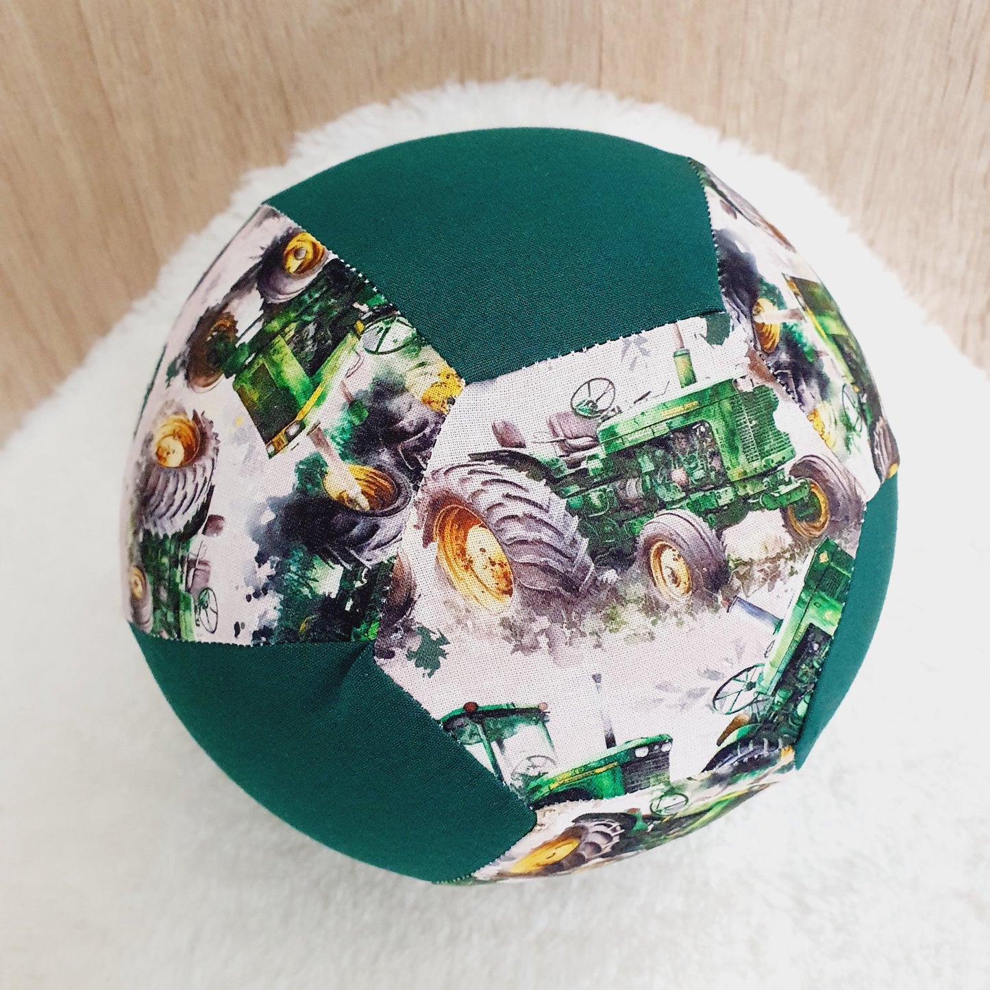 Balloon Ball Cover - Balloon Balls -  Handmade Fabric Balloon Cover - Tractor print