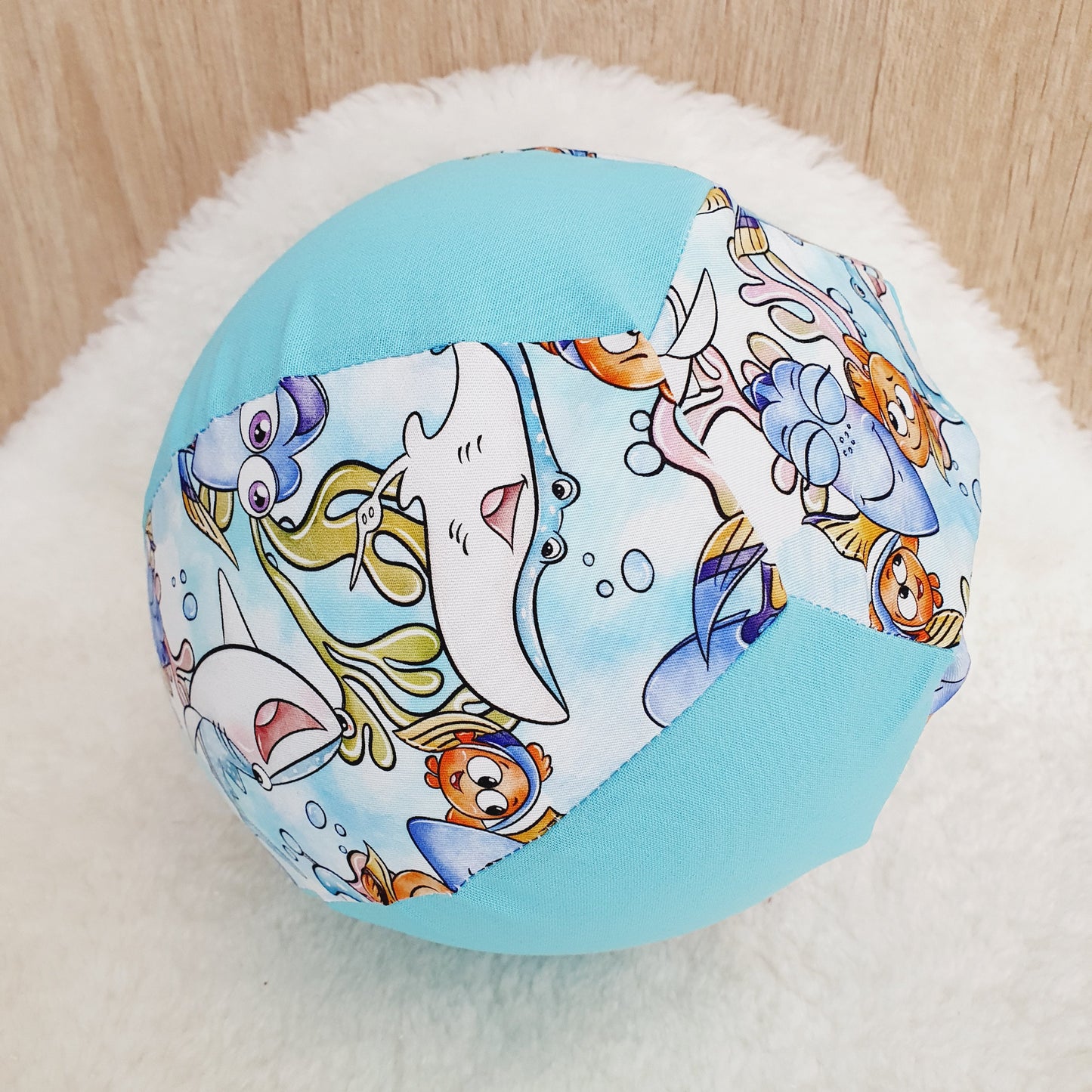 Balloon Ball Cover - Balloon Balls -  Handmade Fabric Balloon Cover - NEMO DORY print