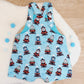 THOMAS print Overalls, Baby / Toddler Overalls, Short Leg Romper, Size 2