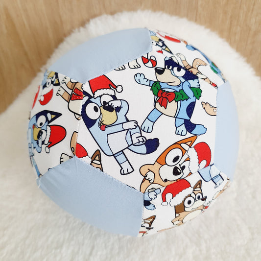 Balloon Ball Cover - Balloon Balls -  Handmade Fabric Balloon Cover - CHRISTMAS DOGS