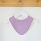CHAMBRAY PURPLE Bandana Dribble Bib, Handmade Baby Bib, Cotton / Bamboo, Ultra Absorbent