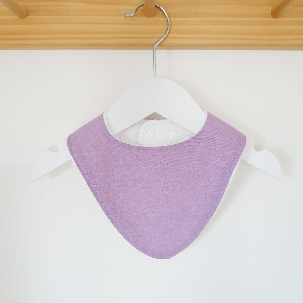 CHAMBRAY PURPLE Bandana Dribble Bib, Handmade Baby Bib, Cotton / Bamboo, Ultra Absorbent