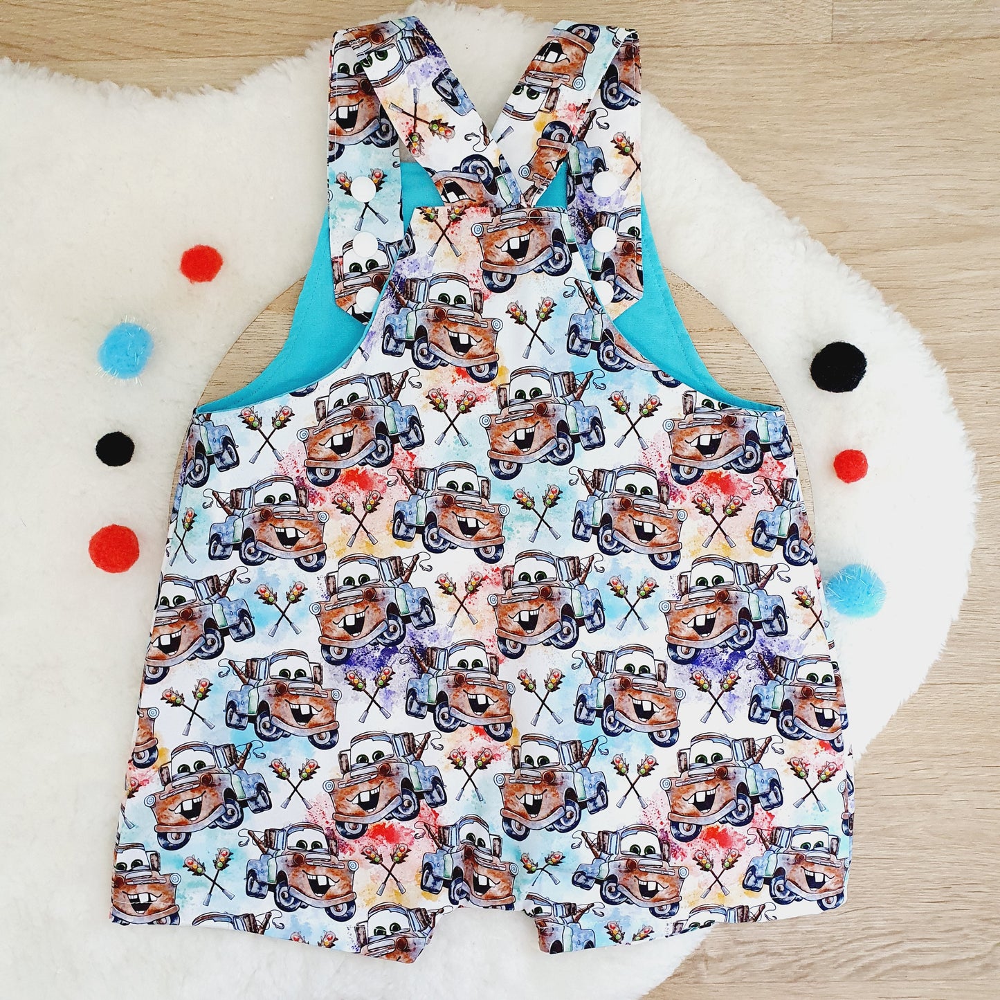 Overalls, Baby / Toddler Overalls, Short Leg Romper, Size 2