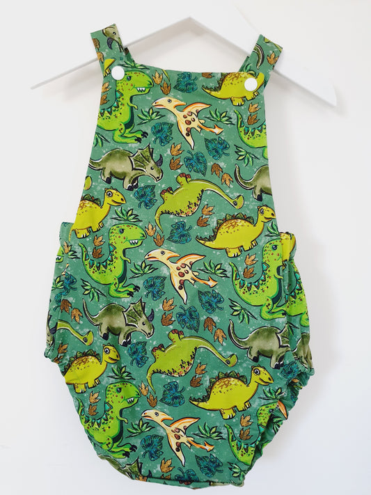 DINOSAUR Baby / Toddler Handmade Romper, Size 1