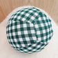 Balloon Ball Cover - Balloon Balls -  Handmade Fabric Balloon Cover - DARK GREEN GINGHAM