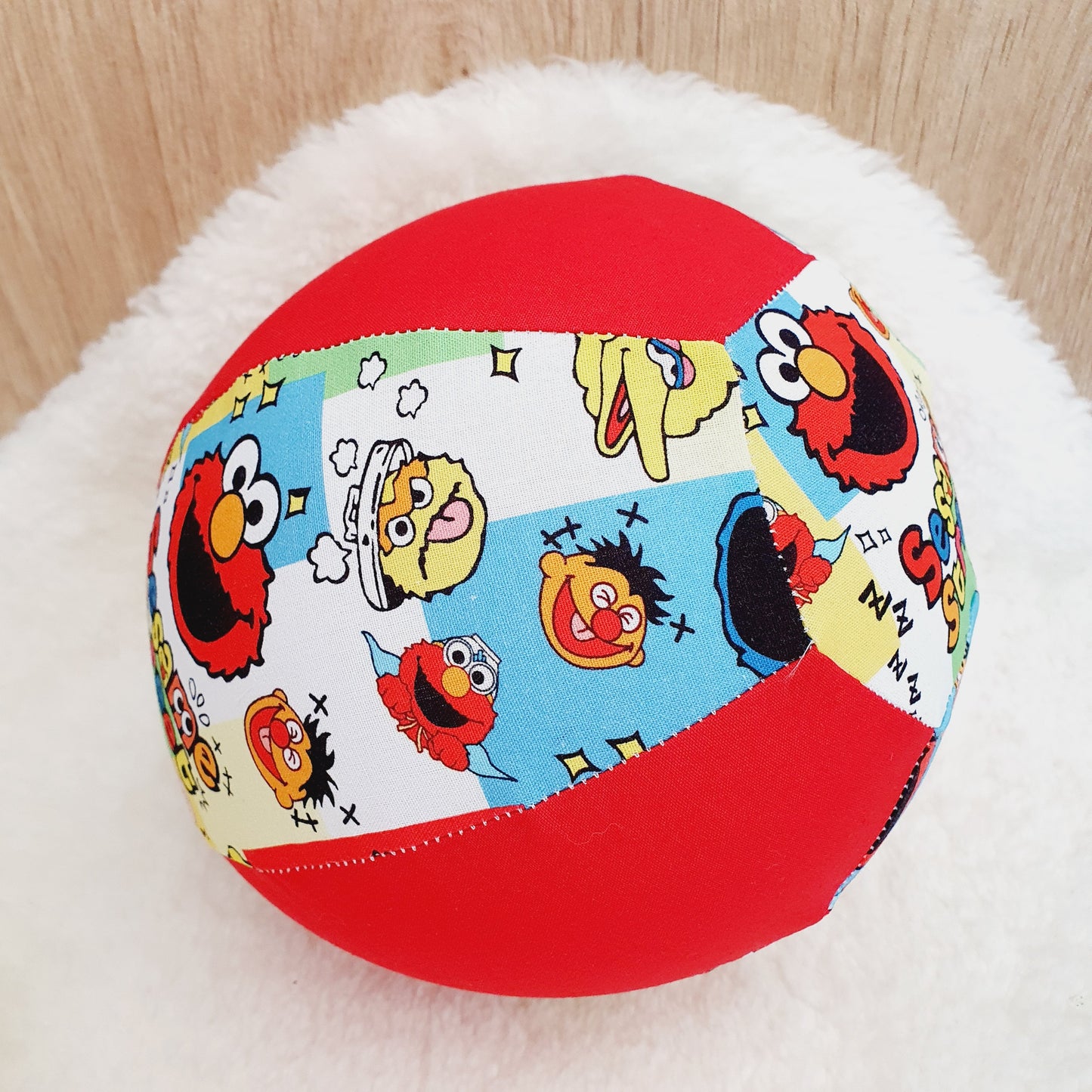 Balloon Ball Cover - Balloon Balls - Handmade Fabric Balloon Cover - SESAME STREET print