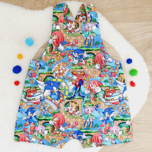 Overalls, Baby / Toddler Overalls, Short Leg Romper, Size 2