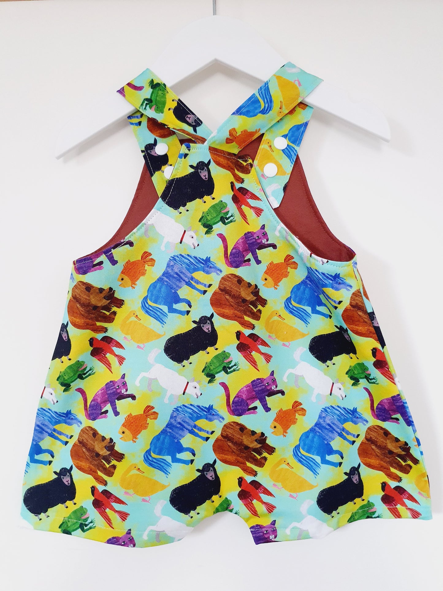 Baby / Toddler Overalls, Short Leg Romper, Size 1