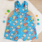RUGRATS print Overalls, Baby Overalls, Short Leg Romper, Size 1