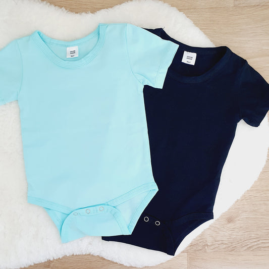 *SALE* 2 X Short Sleeve Basic Bodysuit, Size 2