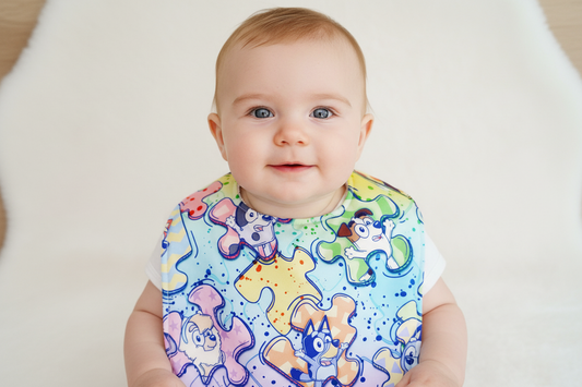 Bib, Handmade Baby Bib, Feeding Bib, Cotton / Bamboo, Ultra Absorbent