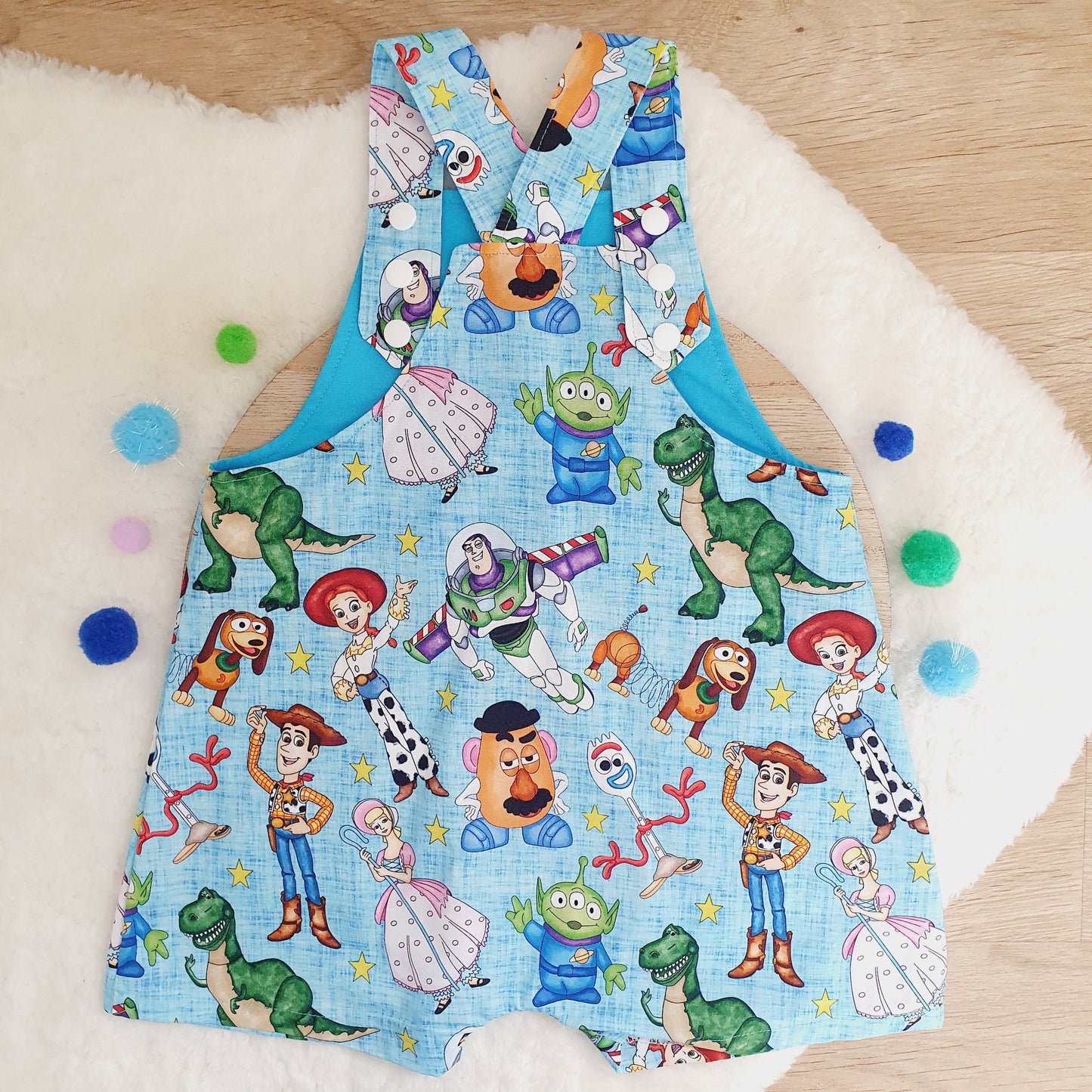 Overalls, Baby / Toddler Overalls, Short Leg Romper, Size 2