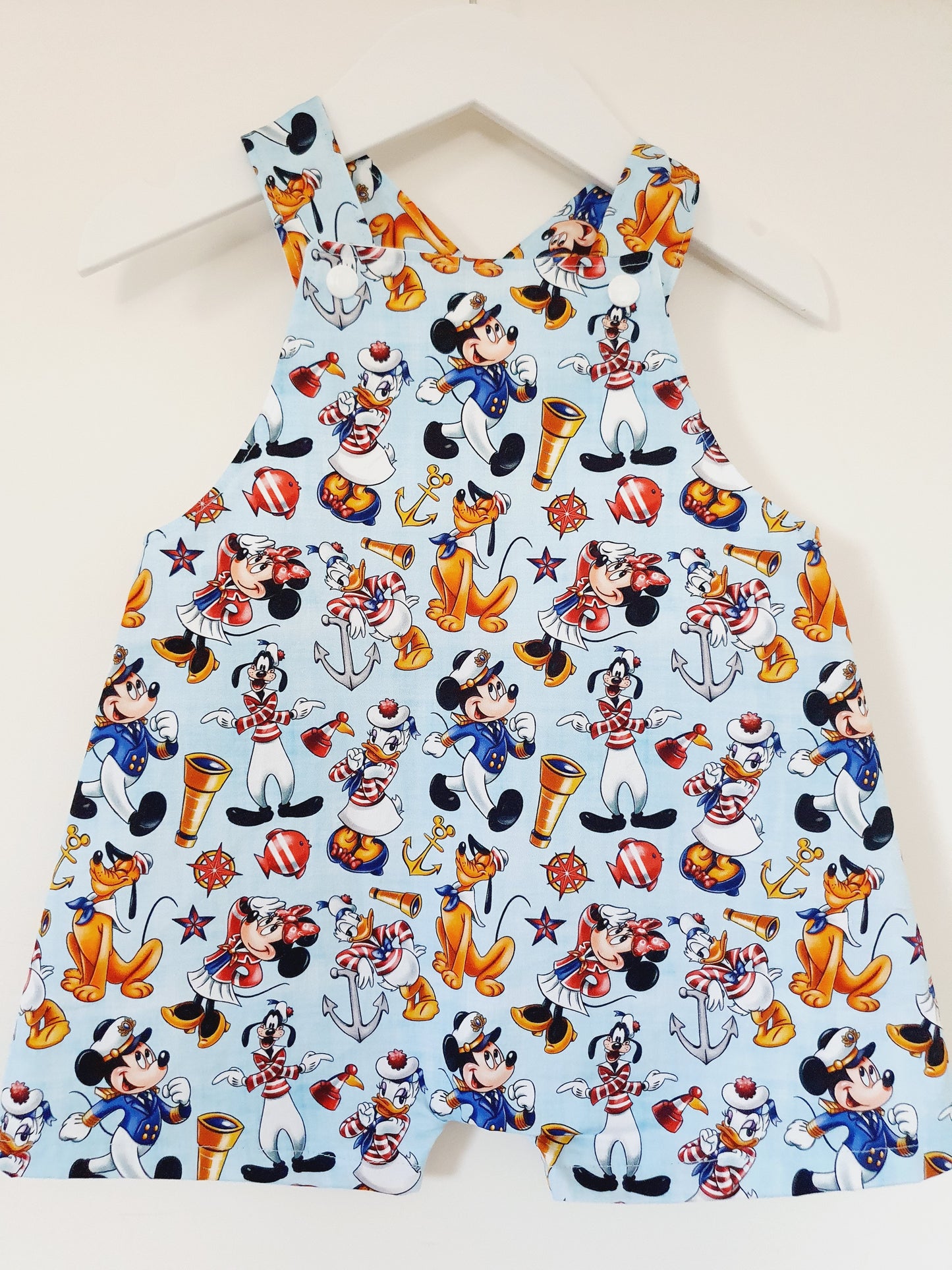 Baby / Toddler Overalls, Short Leg Romper, Size 1