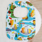 Construction Bib, Handmade Baby Bib, Large Feeding Bib