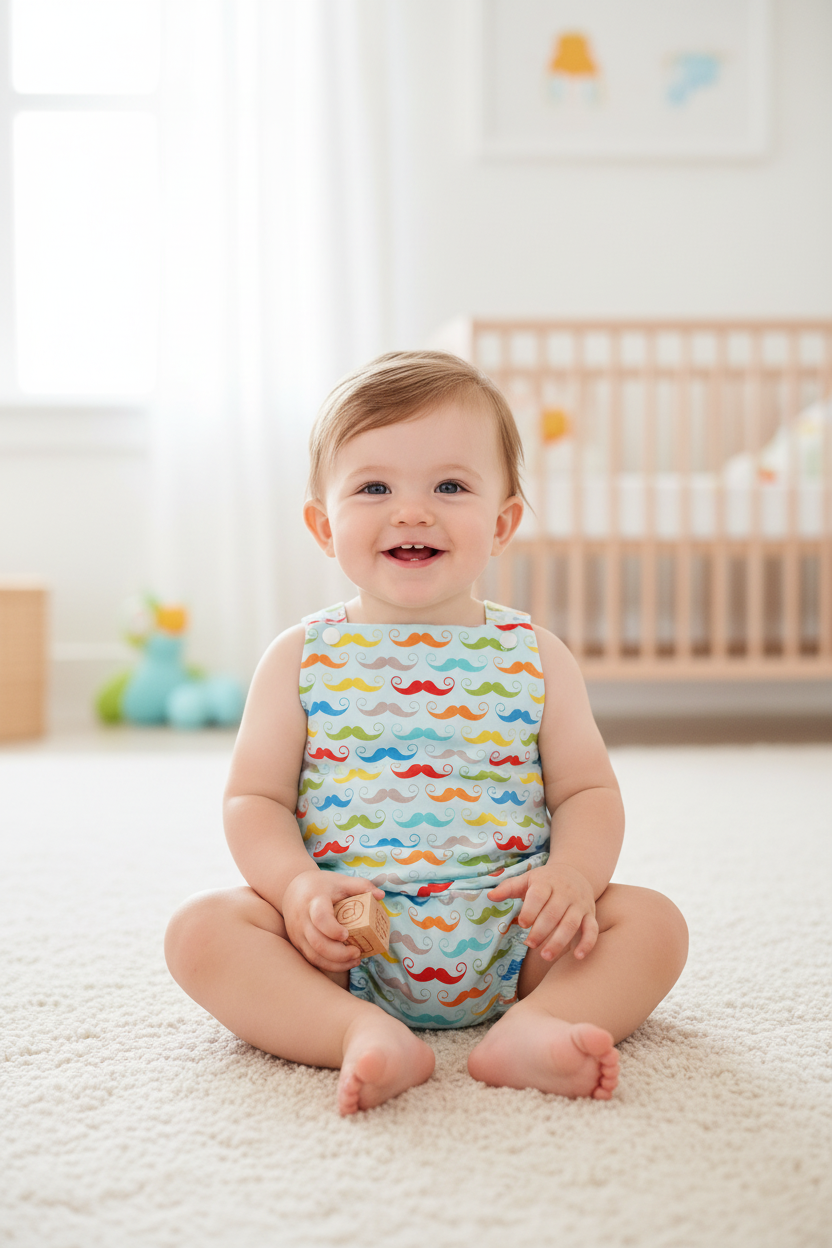 LITTLE MAN Baby Romper, Size 1