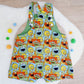 SESAME STREET print Overalls, Baby / Toddler Overalls, Short Leg Romper, Size 2