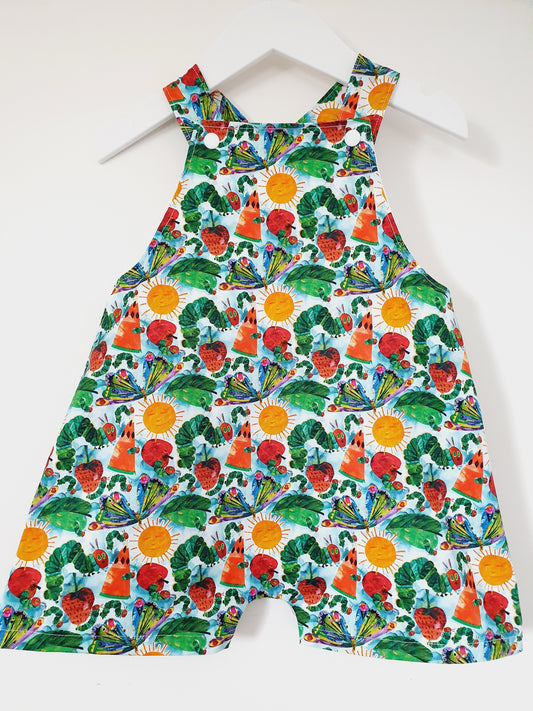 CATERPILLAR Overalls, Baby / Toddler Overalls, Short Leg Romper, Size 2