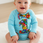 BLOCKS Boys 1st Birthday Long Sleeve Bodysuit, Size 0