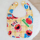 ELMO print Bib, Handmade Baby Bib, Feeding Bib